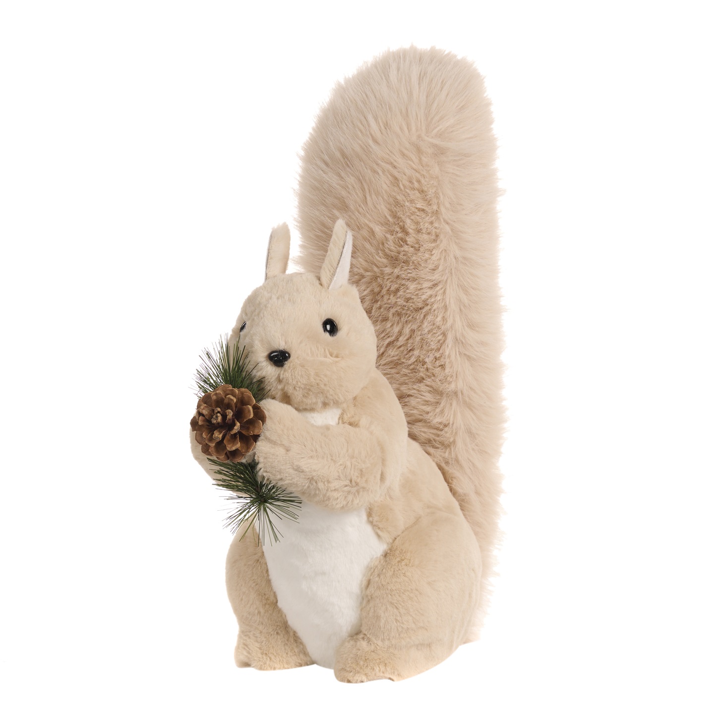 Scoiattolo di peluches con pigne e aghi di pino - H.46 cm - Goodwill